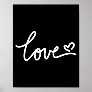 Love Heart For Valentines Poster
