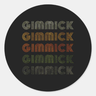 Love Heart Gimmick Tee Grunge Vintage Style Black Classic Round Sticker