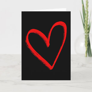 Love Heart Graphic - Red Heart Valentines Day  Card
