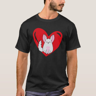 Love Heart Graphic Valentine's Day Chinchilla Boys T-Shirt
