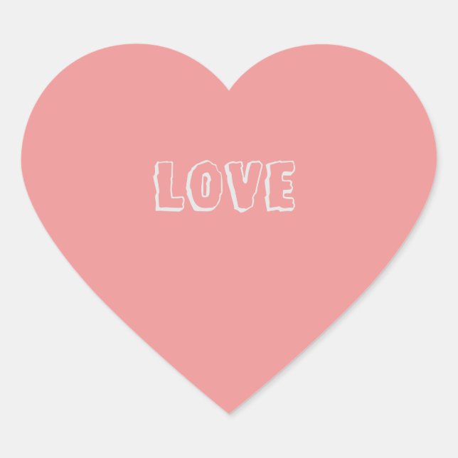 Love Heart Heart Sticker (Front)
