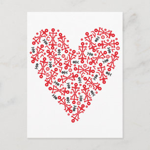 Love Heart Icon Art Postcard