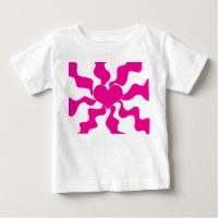 Love Heart in Magenta and White