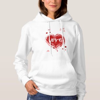 Love Heart In Red Valentine's Day Hoodie