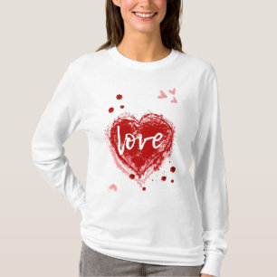 Love Heart In Red Valentine's Day T-Shirt