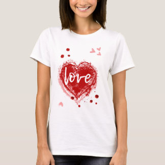 Love Heart In Red Valentine's Day T-Shirt