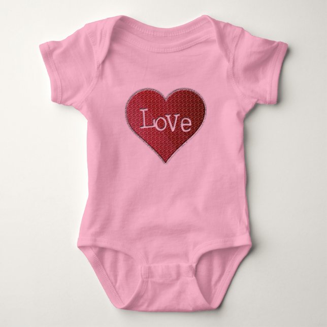 Love Heart Infant Creeper (Front)