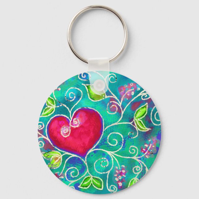 Love heart key ring (Front)
