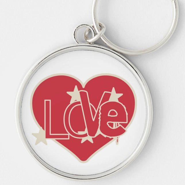 LOVE HEART KEY RING (Front)