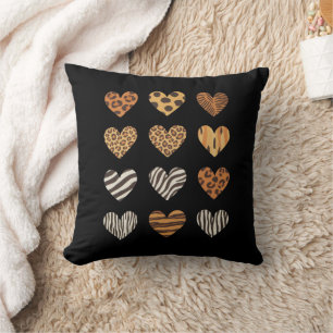 Love Heart Leopard Cute Valentine's Day Cushion