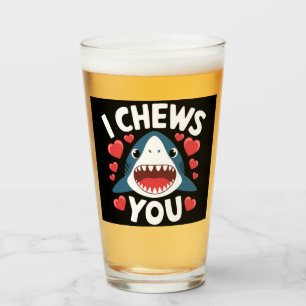 Love Heart Leopard Cute Valentine's Day  Glass