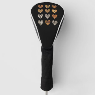 Love Heart Leopard Cute Valentine's Day Golf Head Cover