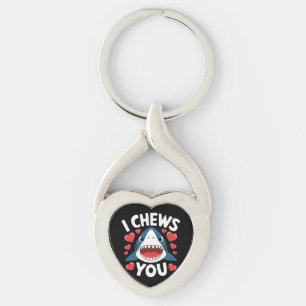 Love Heart Leopard Cute Valentine's Day  Key Ring