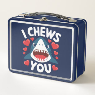 Love Heart Leopard Cute Valentine's Day Metal Lunch Box