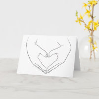Love Heart Line Drawing Your Words Customisable