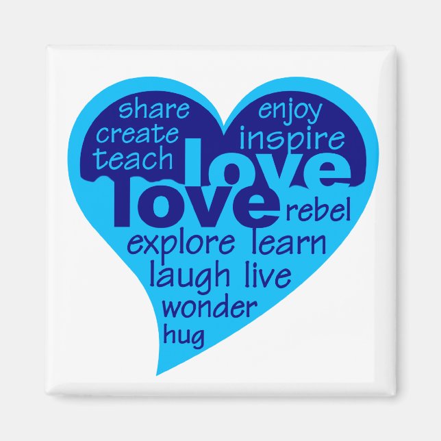 Love Heart magnet (Front)