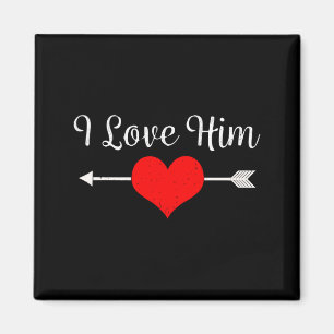Love Heart Matching Couple Valentines Day Wedding Magnet