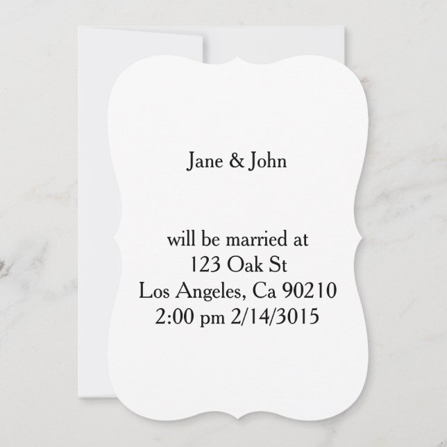 love heart neon hot pink black wedding invitations (Back)