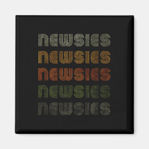 Love Heart Newsies Tee Grunge Vintage Style Black  Magnet