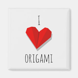 Love Heart Origami Magnet