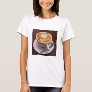 Love Heart Palm Springs Cappuccino Coffee Cup Mug T-Shirt