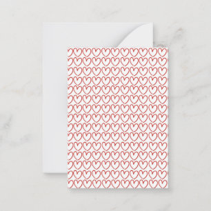 Love heart pattern card