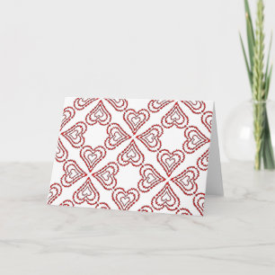 Love Heart Pattern Card