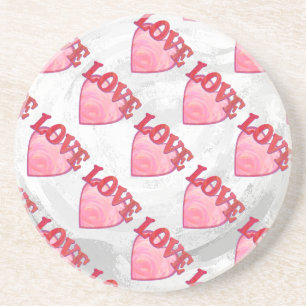 Love Heart Pattern Coaster