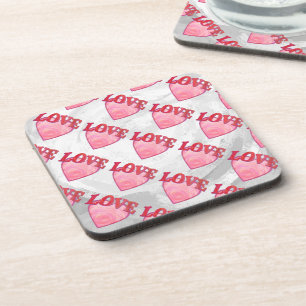Love Heart Pattern Coaster