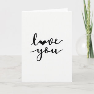 Love Heart Pattern You Card