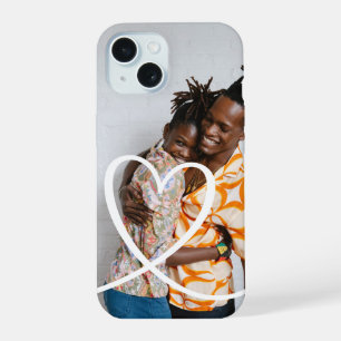 Love heart personalised photo custom made iPhone 15 case