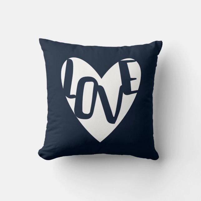 LOVE  heart pillow (Front)