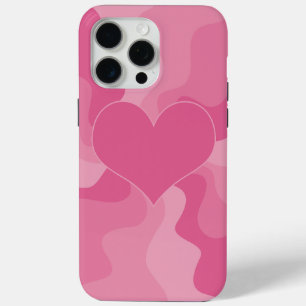 Love Heart - Pink iPhone 15 Pro Max Case