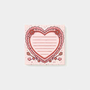 Love Heart Post-it Notes