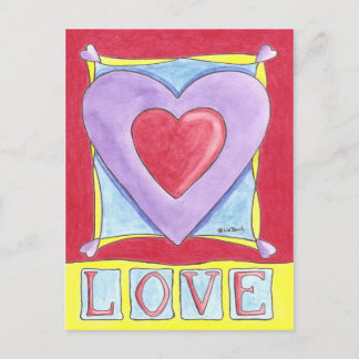 Love Heart Postcard