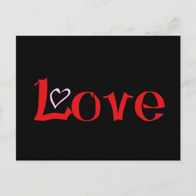 Love Heart Postcard (Front)
