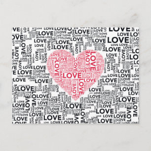Love Heart Postcard