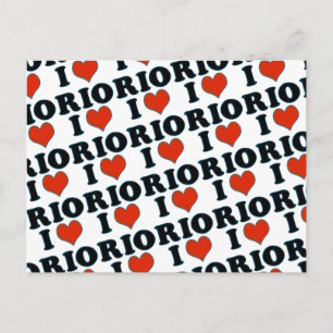 love / heart Rio de Janeiro Postcard