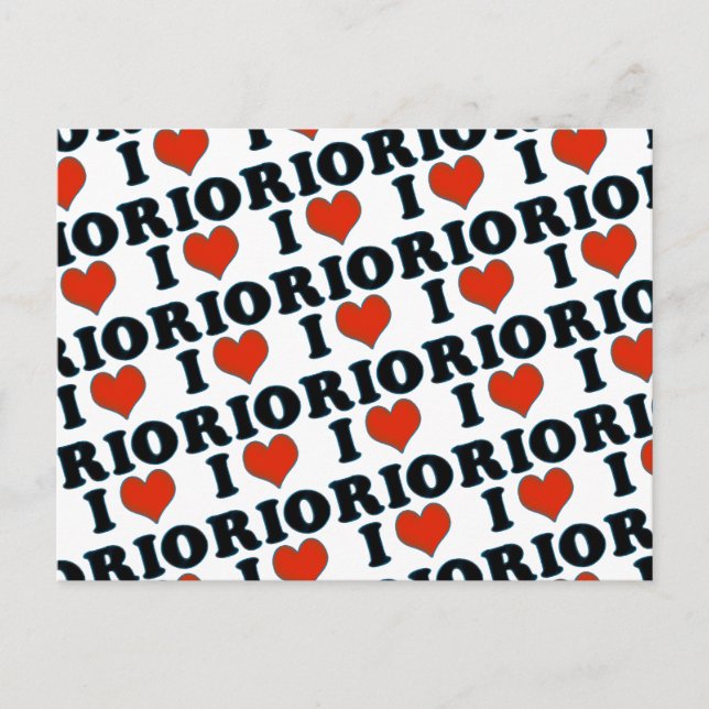 love / heart Rio de Janeiro Postcard (Front)