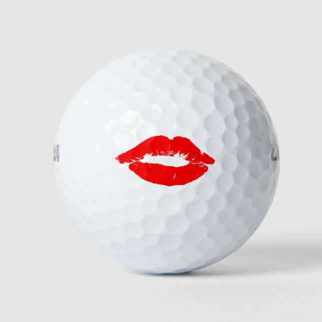 Love Heart Romantic Kiss Love Destiny's Destiny Golf Balls (Front)
