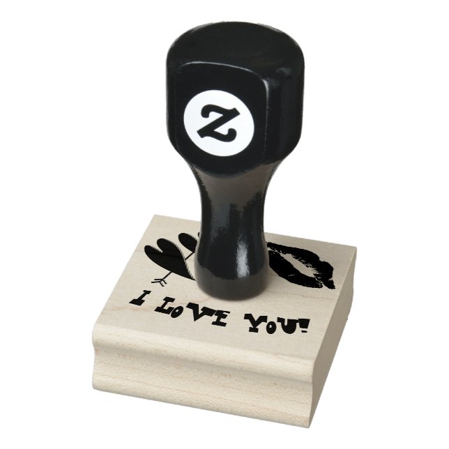 Love Heart Romantic Kiss Love Destiny's Destiny Rubber Stamp (Stamp)