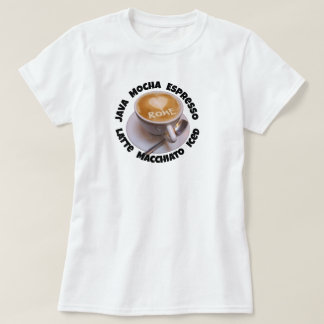 Love Heart Rome Cappuccino Coffee Cup Mug T-Shirt