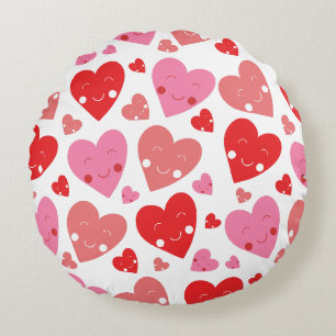 Love Heart Round Cushion