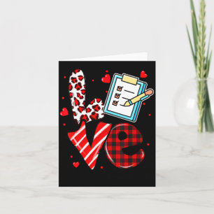 Love Heart School Secretary Life Valentines Day Gi Card