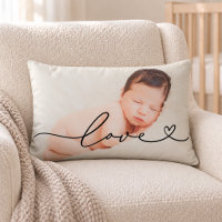 Love Heart Script Photo Black Text