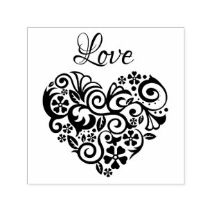 Love Heart Self-inking Stamp
