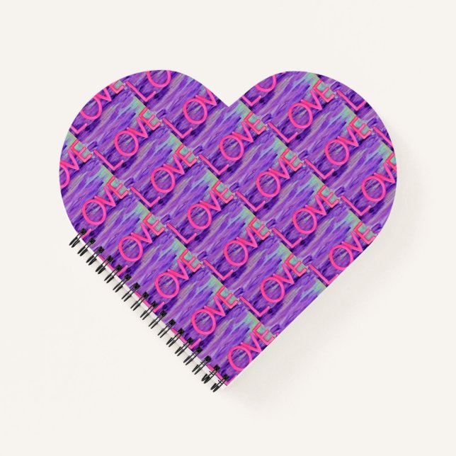 Love Heart Shape Notebook (Front)