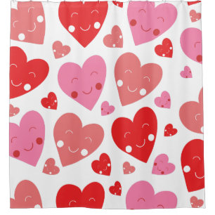 Love Heart Shower Curtain