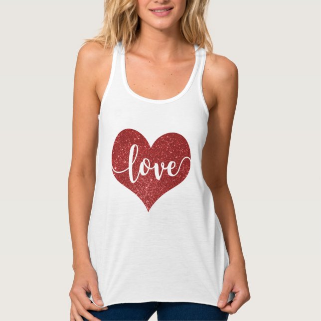 Love - Heart Singlet (Front)