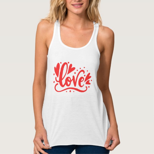 Love - Heart Singlet (Front)